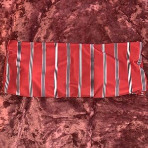 Striped Bandeau Zaful Swim Top